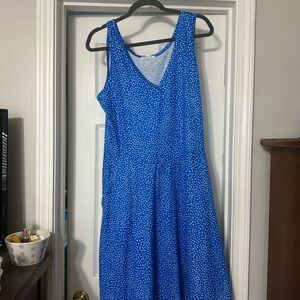Blue Sleeveless Dress